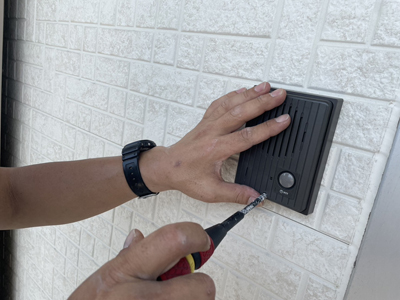 ドアホン増設工事-ビジネスフォン連動