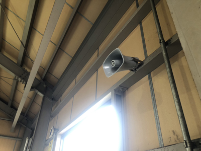 ホーン型スピーカー-ビジネスフォン連動