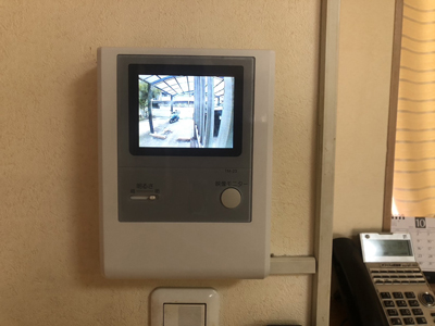 ドアホンモニター交換工事-ビジネスフォン連動