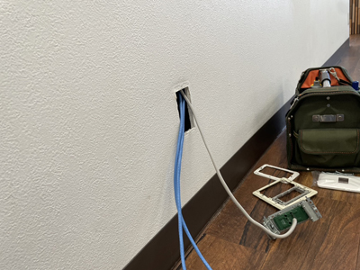 LAN配線工事-既設配線の入替